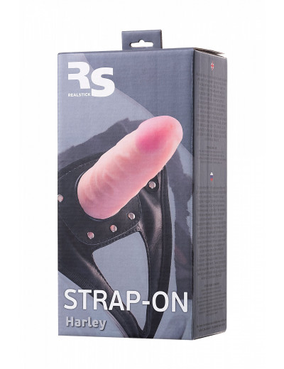 Страпон на креплении RealStick Strap-On Harley телесный 17,3 см 972003