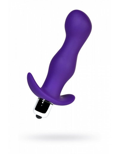 Анальная пробка с вибрацией A-Toys фиолетовая 12,9 см 761314
