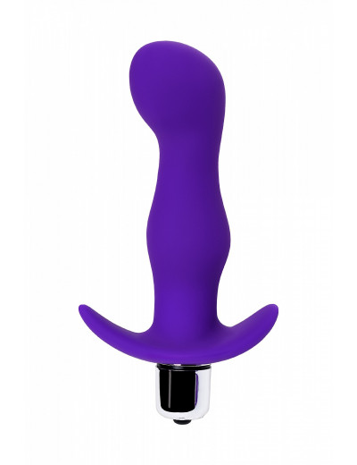 Анальная пробка с вибрацией A-Toys фиолетовая 12,9 см 761314