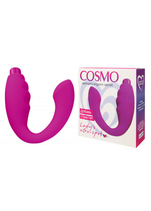 Вибромассажер для точки G Cosmo фиолетовый 24,5 см CSM-23037