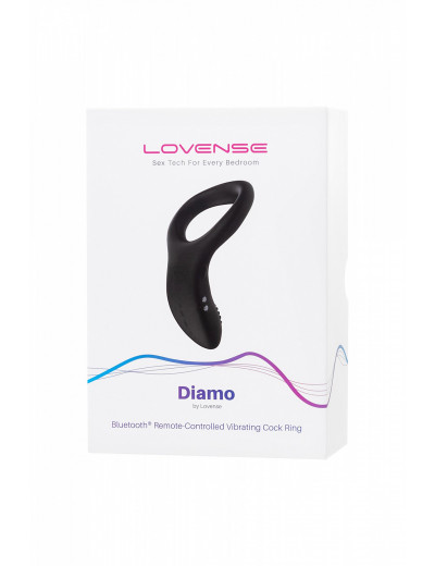 Эрекционное кольцо Lovense Diamo силикон черное 13,3 см LE-11