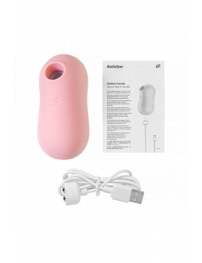 Вакуум-волновой бесконтактный стимулятор клитора Satisfyer Cotton Candy розовый J2018-270-1