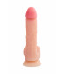 Фаллоимитатор RealStick Silicone Hugh J телесный 20,5 см 9420002