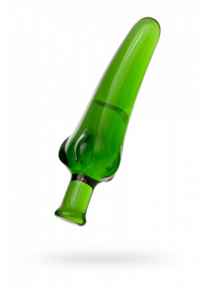 Фаллоимитатор стекло Зеленый перчик 15,5 см 912032