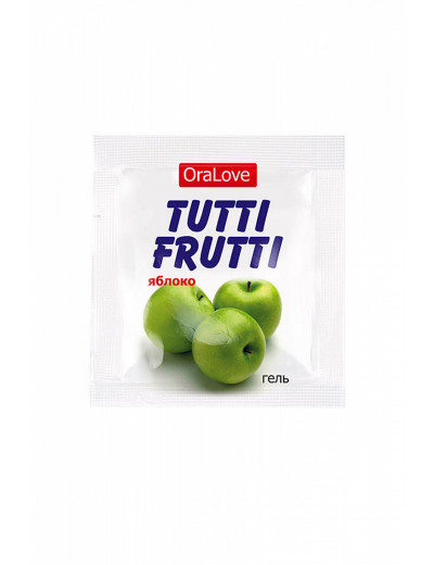 Съедобная гель-смазка Tutti-Frutti со вкусом яблока 4 г 30010
