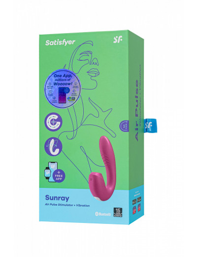 Вибратор Satisfyer Sunray с вакуум-волновым стимулятором розовый J2018-175-3
