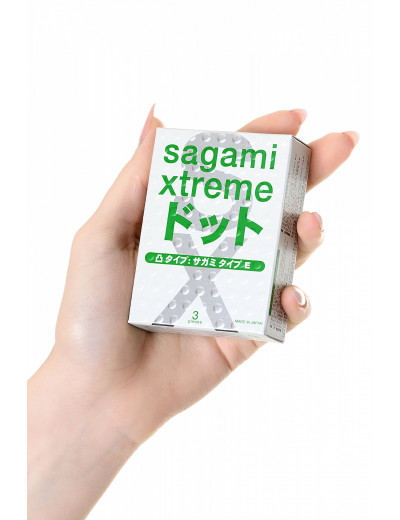 Презервативы Sagami Xtreme dotts анатомические №3 4974234522057