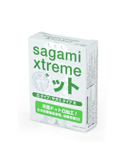 Презервативы Sagami Xtreme dotts анатомические №3 4974234522057