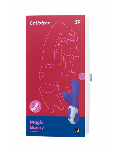 Вибратор Satisfyer Vibes Magic Bunny силикон фиолетовый 17,7 см EE73-826-1017