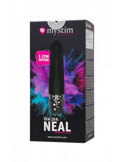 Вибратор Mystim Real Deal Neal с электростимуляцией 16,5 см 46542