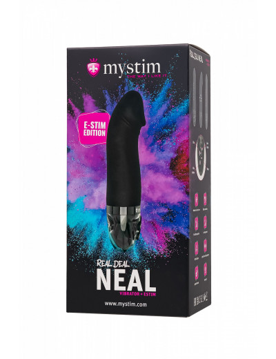 Вибратор Mystim Real Deal Neal с электростимуляцией 16,5 см 46542