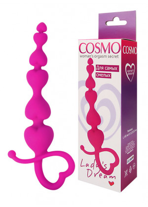 Цепочка анальная Cosmo розовая 14,5 см CSM-23013