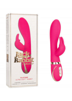 Вибромассажер кролик Jack Rabbit Ultra-Soft розовый 22,75 см SE-0609-35-3