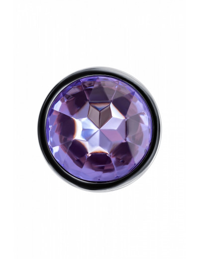 Анальная втулка с кристаллом Small фиолетовый 7 см Д712005