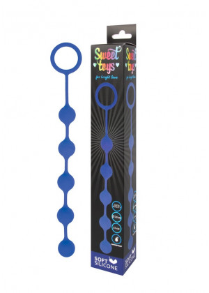 Анальная цепочка Sweet Toys синяя 23 см ST-40180-2