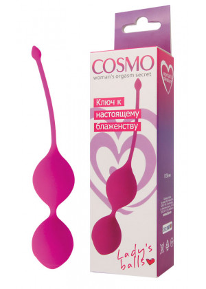 Вагинальные шарики Cosmo фиолетовые 20 см CSM-23002
