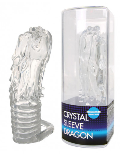 Насадка закрытая в форме дракона Crystal sleeve dragon 13,5 см EE-10101