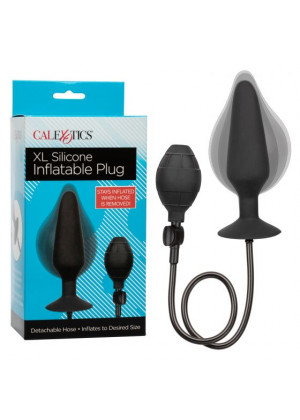 Анальная пробка-расширитель XL Silicone Inflatable Plug черная 17 см SE-0430-30-3