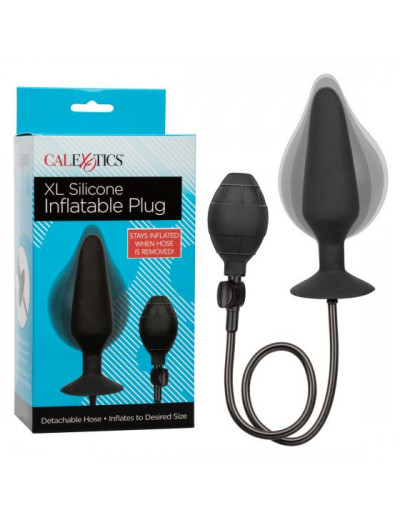 Анальная пробка-расширитель XL Silicone Inflatable Plug черная 17 см SE-0430-30-3