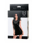 Платье Glossy Lulu из материала Wetlook черное S 955023-S