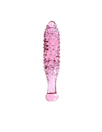 Фаллоимитатор двусторонний Pickle стекло розовый 16 см EH2109-220