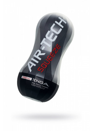 Нереалистичный мастурбатор Tenga Air-Tech Squeeze Strong черный 17 см ATS-001B