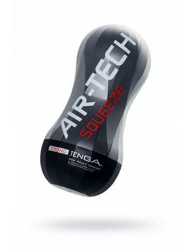 Нереалистичный мастурбатор Tenga Air-Tech Squeeze Strong черный 17 см ATS-001B
