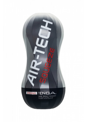 Нереалистичный мастурбатор Tenga Air-Tech Squeeze Strong черный 17 см ATS-001B