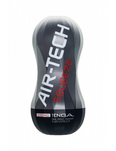 Нереалистичный мастурбатор Tenga Air-Tech Squeeze Strong черный 17 см ATS-001B