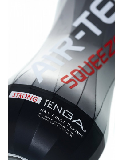 Нереалистичный мастурбатор Tenga Air-Tech Squeeze Strong черный 17 см ATS-001B