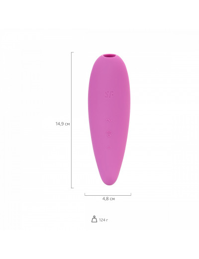 Вакуумно-волновой стимулятор Satisfyer Curvy 3+ с возможностью управления через приложение розовый J2018-107-2