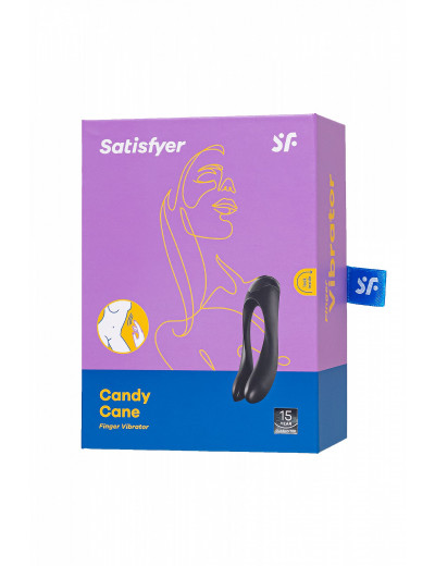 Многофункциональный стимулятор для пар Satisfyer Partner Candy Cane чёрный J2018-121-2