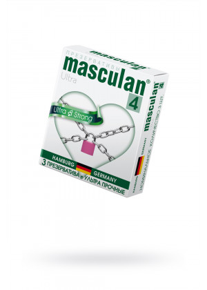 Презервативы Masculan Ultra strong ультра прочный с обильной смазкой 3 шт 311