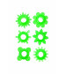 Набор из зеленых эрекционных колец 6 шт 888200-10
