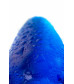 Анальная втулка с кольцом стекло синяя 7 см 912252