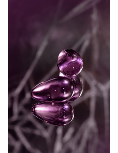 Вагинальные шарики Sexus Glass стекло розовые 2,7 см 912228