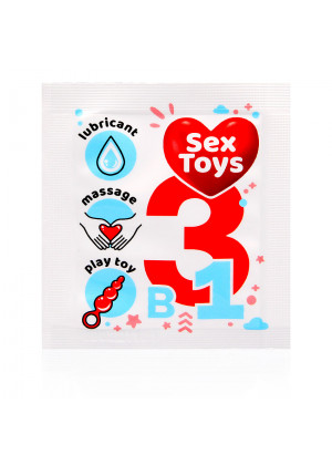 Гель-любрикант 3 в 1 Sex Toys 4 г 55145t