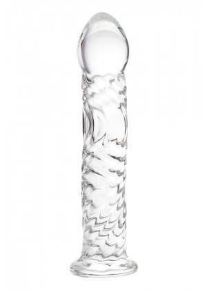 Фаллоимитатор Sexus Glass стеклянный прозрачный 16,5 см 912009