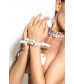 Манжеты Me Seduce Queen of hearts Arabesque белые OS Cuffs-02-W-OS