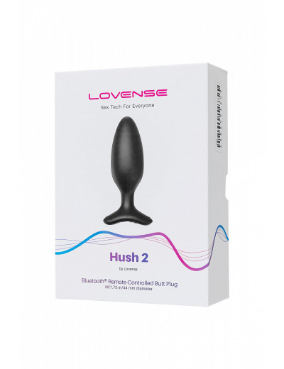 Анальная втулка Lovense Hush 2 M черная 13,5 см LE-34