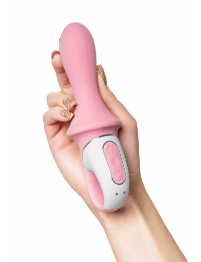 Анальный вибратор Satisfyer Air Pump Booty розовый 15 см J2018-265