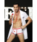 Костюм доктора Candy Boy Daniel халат, боксеры, стетоскоп, значок бело-красный OS 801015