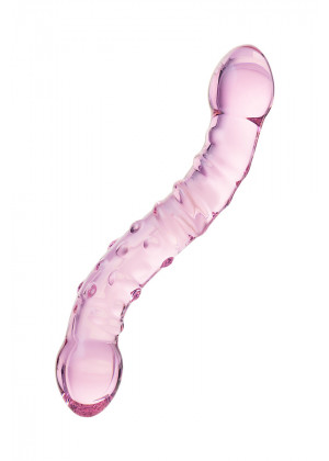 Фаллоимитатор Sexus Glass стеклянный розовый 19,5 см 912026