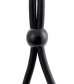 Лассо на пенис A-toys с одной бусиной черное 19,5 см 768021