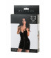 Платье Glossy Naomi из материала Wetlook черное XL 955022-XL