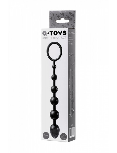 Анальная цепочка Toyfa A-toys M черная 19,8 см 761310