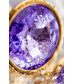 Анальная втулка с кристаллом Small Gold фиолетовы 7 см 690121