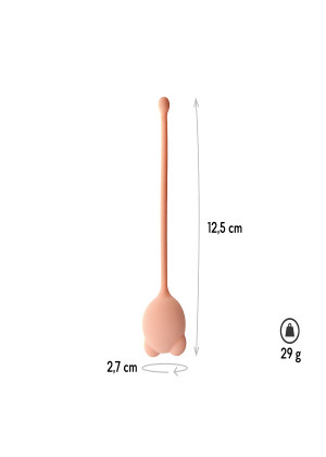 Вагинальный шарик Omicron бежевый 12,5 см 06150