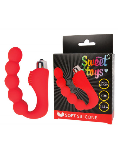 Вибромассажер Sweet Toys красный 11,5 см ST-40173-3