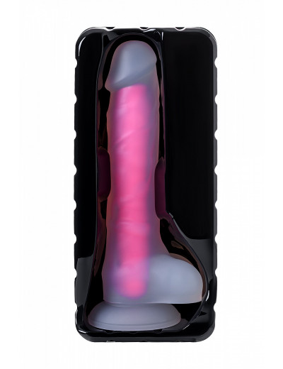 Фаллоимитатор светящийся в темноте Beyond by Toyfa розовый 16,5 см 872003